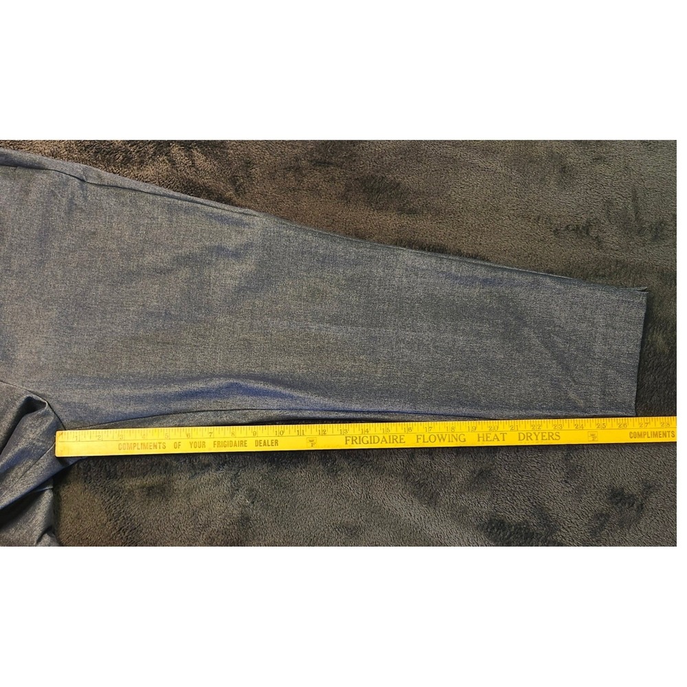 Talbots Chatham Ankle Pant 16P Womens Metallic Blue Denim Side Zip Trousers - Picture 12 of 13